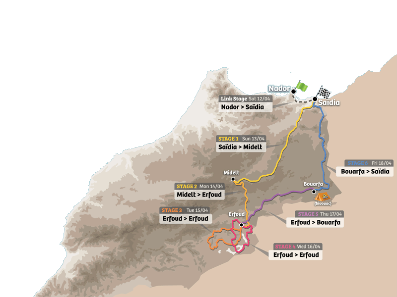 Mapa recorrido edición Winter 2024 del 29 noviembre - 7 de diciembre